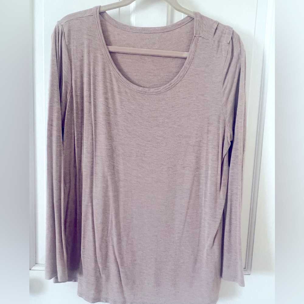 Maurices 24/7 Flawless Solid Long Sleeve Tee, Size XL